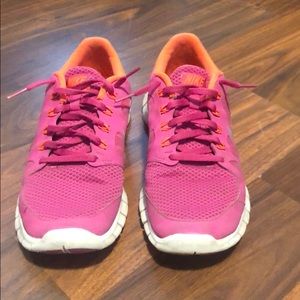 Pink sneakers
